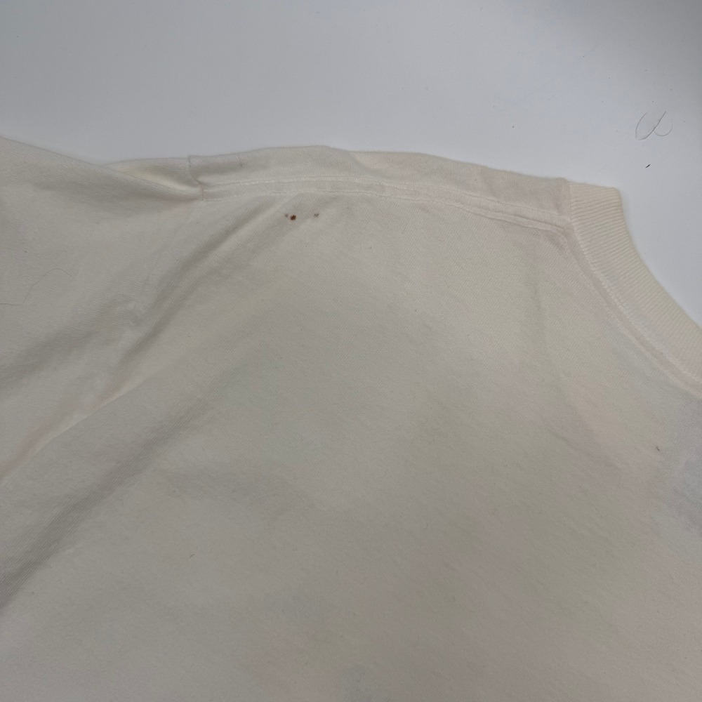 Fruit of the Loom Mens Large Shirt White Halloween Pumpkins Cat Trick or Treat - Picture 7 of 7
